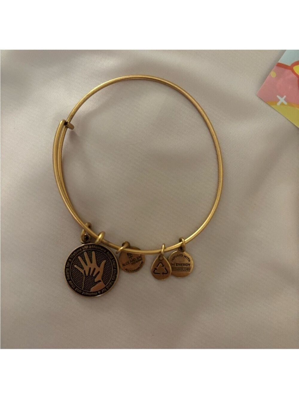 Alex and Ani Gold Mother's Charm Bangle Bracelet